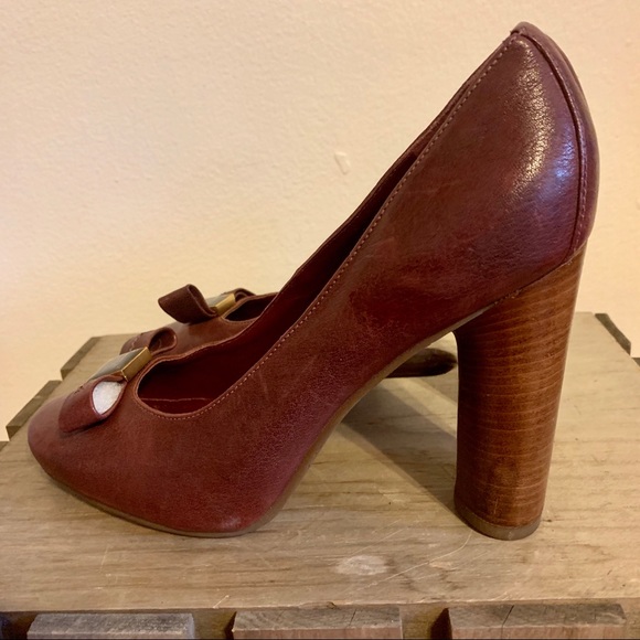 MARC BY MARC JACOBS block heel leather pumps - Picture 3 of 6